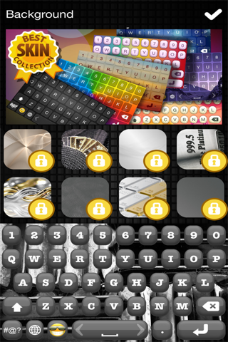 Platinum Keyboards 2016 – Emoji Keyboard Skin.s with Gold Background.s and Fancy Fonts screenshot 2