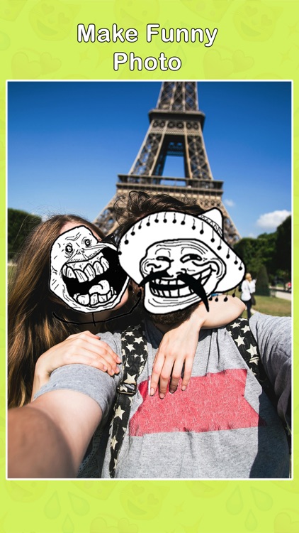 Insta Meme Photo Editor - Create Funny Meme Rage With Troll Face Stickers for Snapchat