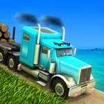 Extreme cargo driving hill transporter truck 3D – Transport real sports car rides mountain tree logs  off road trucker parking game