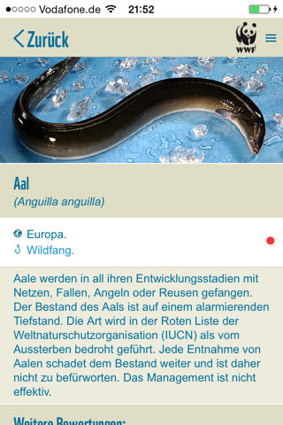 WWF Fischratgeber screenshot 4