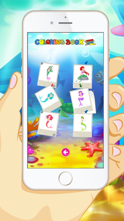 Mermaid Coloring Book - Educational Coloring Games For kids and Toddlers screenshot-4
