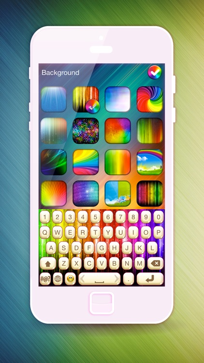 Rainbow Keyboard Skins for iPhone – Custom Keys + Color.ful Themes + Fancy Fonts screenshot-4
