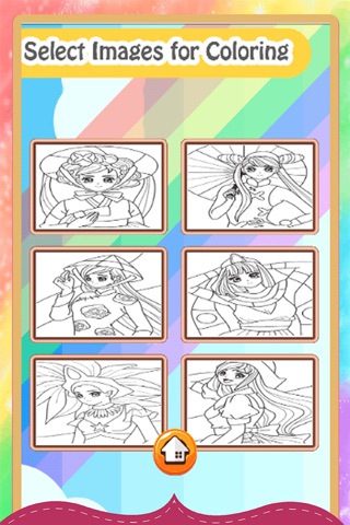 Princess Coloring Pages Draw Anime Harajuku Style screenshot 3