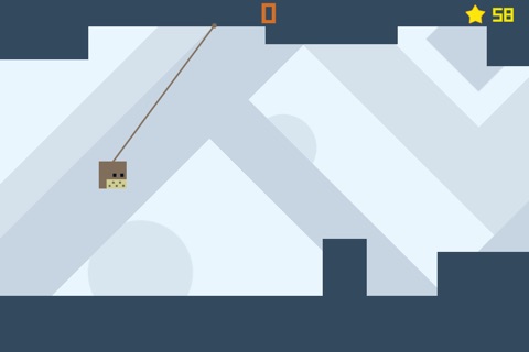 Square Land Smashy-Endless fly with rope & Speed For Life Game screenshot 2