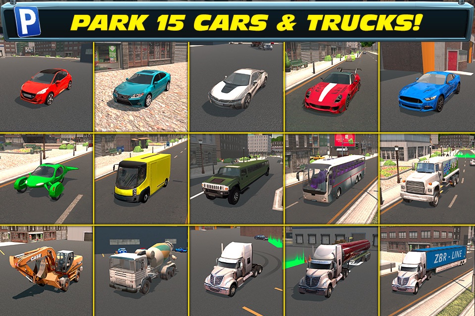 Trailer Truck Parking with Real City Traffic Car Driving Sim screenshot 4