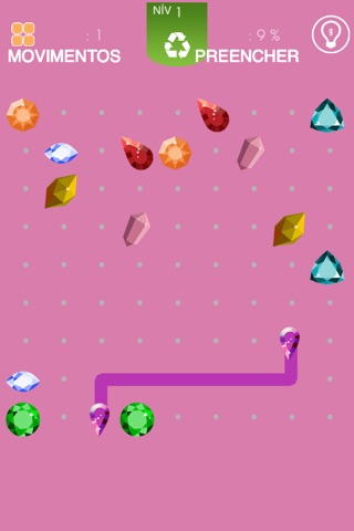 Connect The Jewels Pro - new mind teasing puzzle game screenshot 2