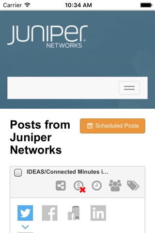 Juniper Networks Social On Demand screenshot 2