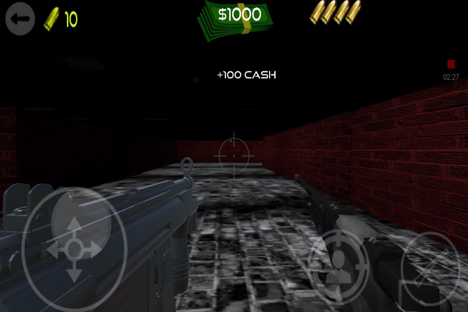 Escape the Dark Corridors Machine Gun Kill (an fps zombie sniper headshot game) screenshot 4