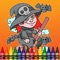 Halloween coloring book for kids and toddlers