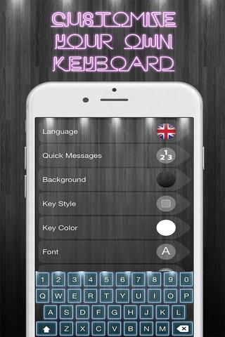 Neon Led Keyboard Designs – Custom Keyboards with Fancy Color Backgrounds, New Emoji.s and Fonts screenshot 3