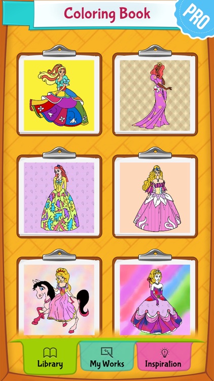 Princess Coloring Games for Kids - Colouring Book for Girls PRO screenshot-4