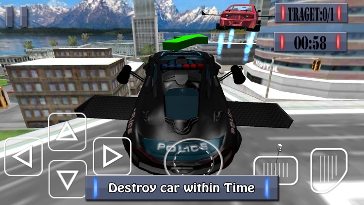 Flying Police Car - Police Chase Mafia Criminal Driver screenshot-4