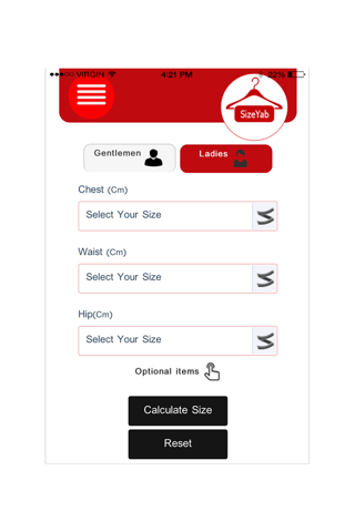 SizeYab screenshot 2