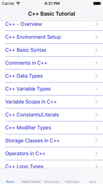 Tutorial for C++