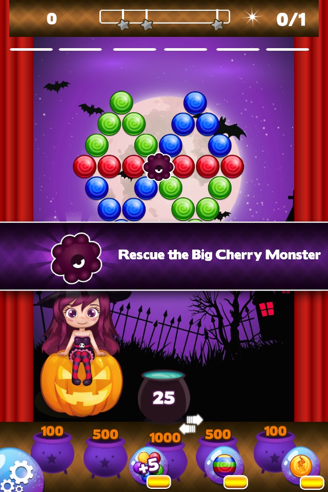 Bubble Candy Shooter Halloween screenshot 2