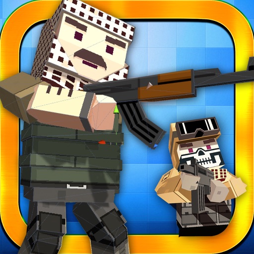 Block Battles City War : Pixel Cops Gun craft in robbers world Game PRO Icon