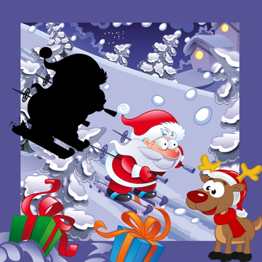 Christmas Puzzle For Small Kids: Tricky Game With Santa-Claus and Snow-Man Icon