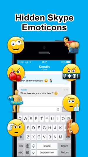 Secret Smileys for Skype - Hidden Emoticons for Skype Chat -(圖1)-速報App