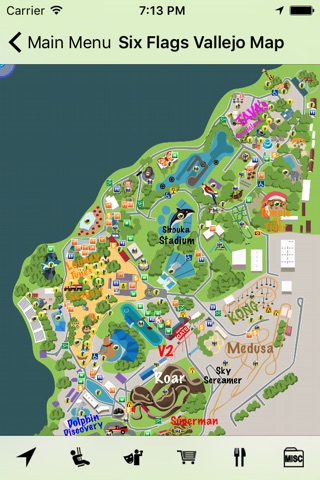 Six Flags Vallejo Map screenshot 2