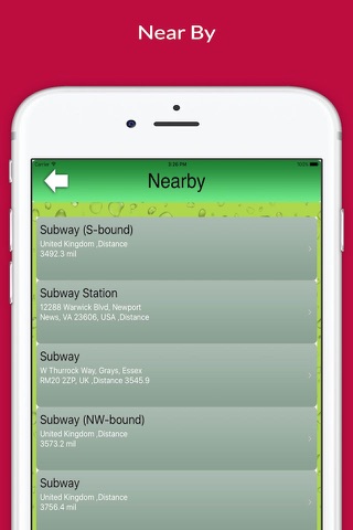 Find Restaurant "For Subway" screenshot 4