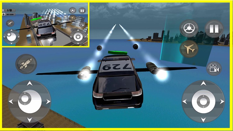 Floating Police Car Flying Cars – Futuristic Flight Simulator PRO game