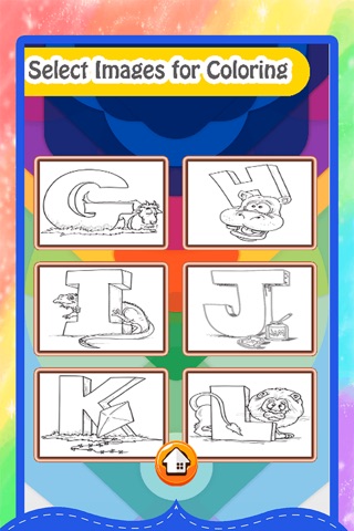 ABC Animals Coloring Pages Alphabet Books For Kids screenshot 3