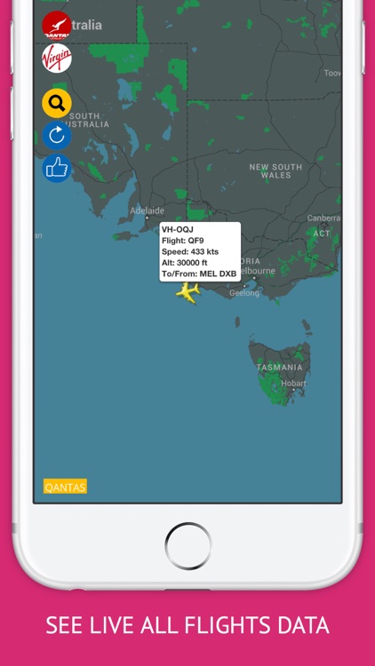 Australia Flights Free : Qantas, Virgin Air Flight Tracker & Radar