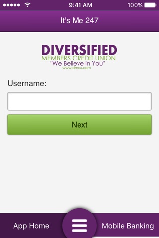 Diversified Members CU screenshot 2