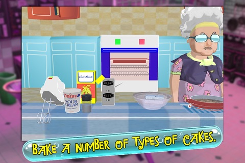 Granny's Bakery – Cakes & Cookies Cooking 3D Game screenshot 3
