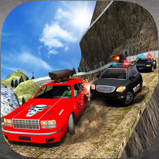 Off-Road Police Car Driver Chase: Real Driving & Action Shooting Game Icon
