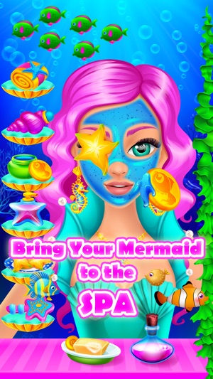 Mermaid Beauty Salon - Makeup & Makeover Kids Game(圖4)-速報App