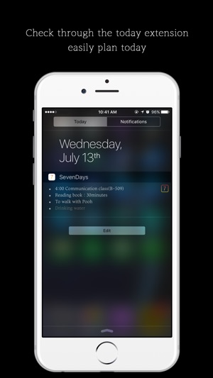 SevenDays Lite - To focus a week plans!(圖1)-速報App