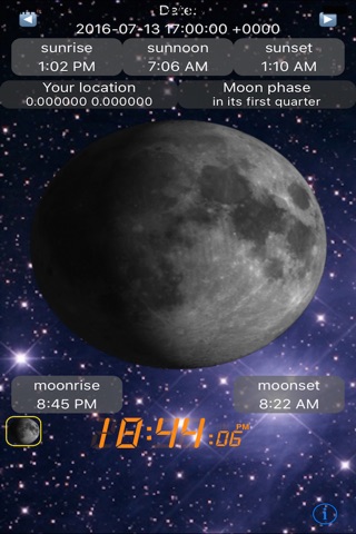 Moon Calendars - Sunrise/Sunset screenshot 2