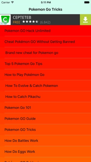 CHEAT For Pokemon Go(圖2)-速報App