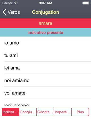 Italian Verbs Free! screenshot 3