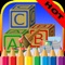 ABC Alphabets Coloring Book - Drawing Pages and Painting Educational Learning skill Games For Kid & Toddler