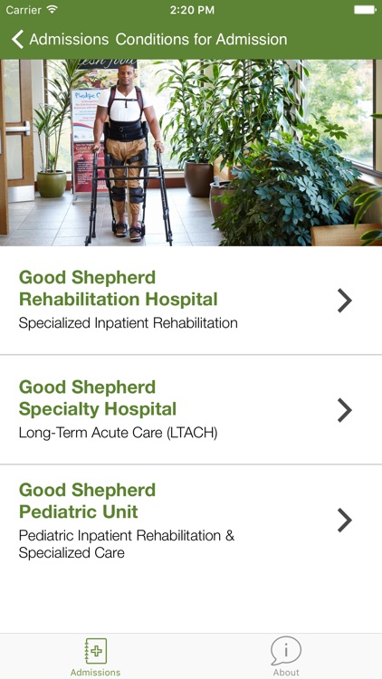 Good Shepherd Rehabilitation: Clinical