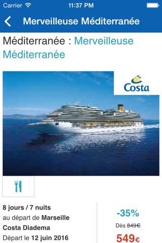 Costa Cruise Booking by Croisierenet.com screenshot 3