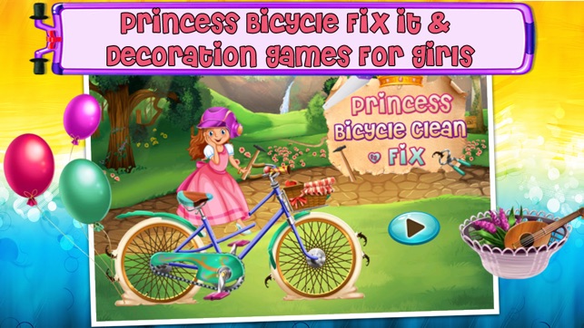 Princess Bicycle Fix it & Decoration Games For Girls(圖5)-速報App