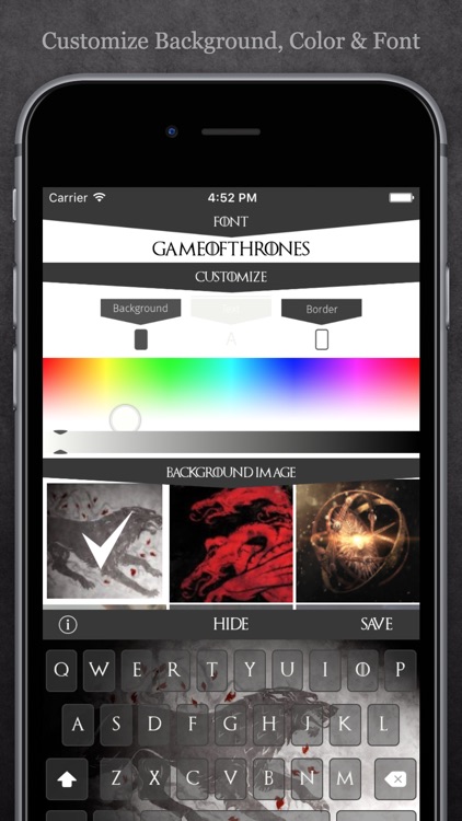 Keyboard for Game of Thrones Free HD screenshot-3