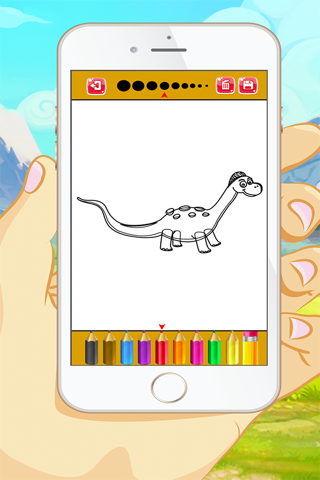 Dinosaur Coloring Book -  Educational Color and  Paint Games Free For kids and Toddlers screenshot 3