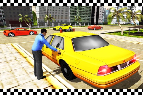 Cab Parking Taxi Drift Drive - Crazy City Rush Driver Test Run Sim screenshot 4