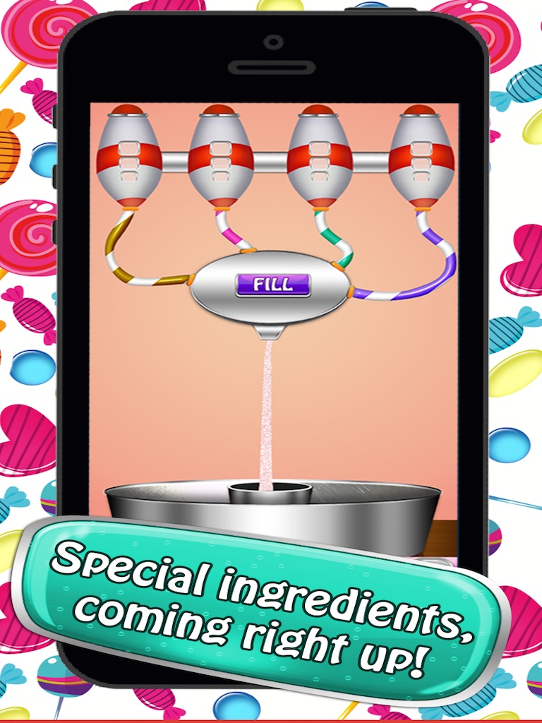 Candy floss dessert treats maker - Satisfy the sweet cravings! iPad free version screenshot 4