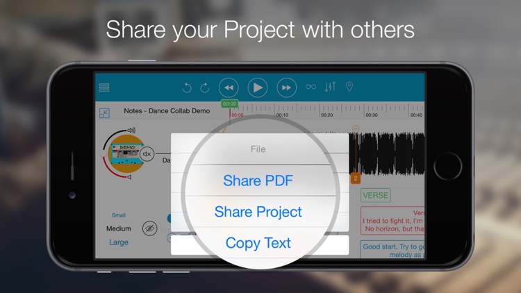 Notetracks - a collaborative platform to review, record and share your music ideas. screenshot-4