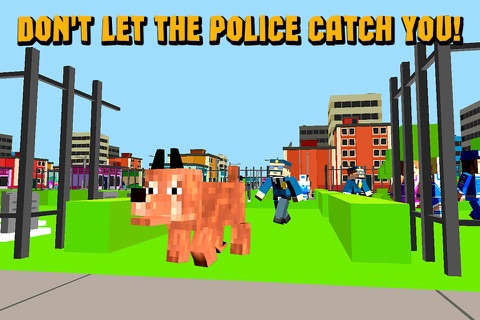 Pixel City: Cube Dog 3D Full screenshot 3