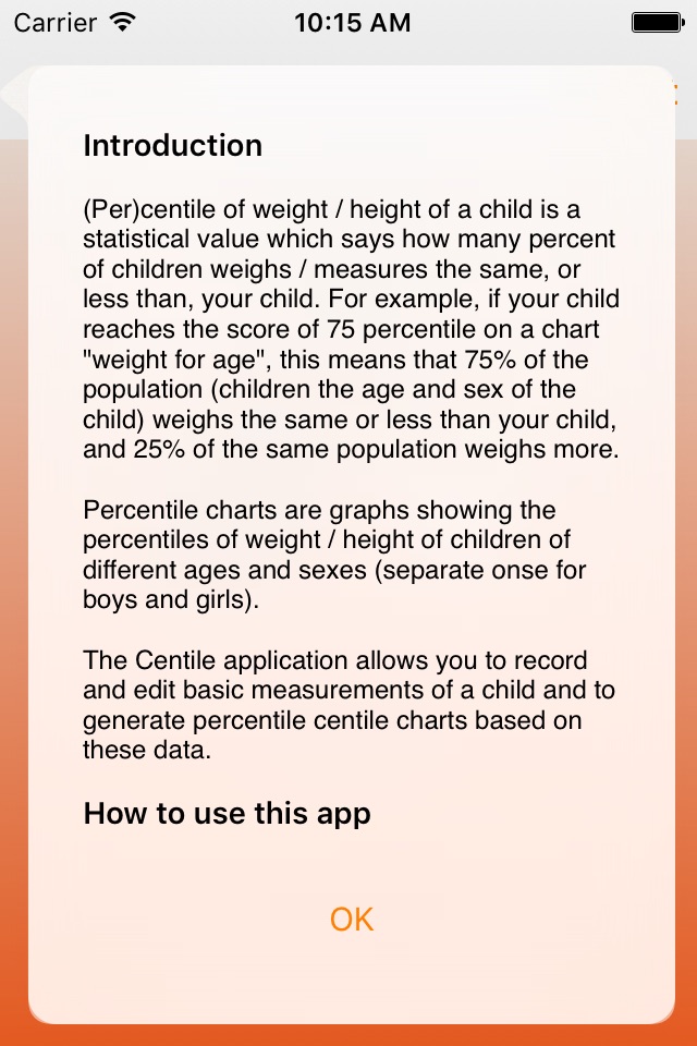 Centiles: Baby Growth Charts screenshot 4