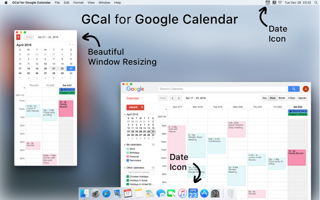 GCal for Google Calendar