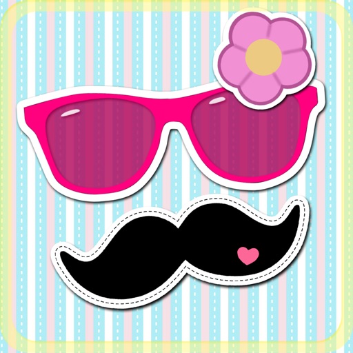 Cute Sticker Camera - Photo Editor with funny Animal and Hipster Face Stickers for Pics icon
