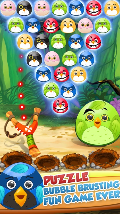 Pop The Birdy - Bubble Shooter Cross Finger Puzzles screenshot-3