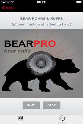 REAL Bear Sounds & Bear Calls for Big Game Hunting- BLUETOOTH COMPATIBLE screenshot 2